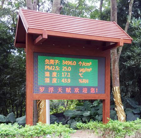 旅游景區(qū)負氧離子實時環(huán)境監(jiān)測系統(tǒng)案例實拍 旅游景區(qū)負氧離子實時環(huán)境監(jiān)測系統(tǒng)案例實拍