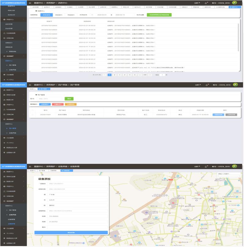 空氣質量網格化監控監測系統云平臺