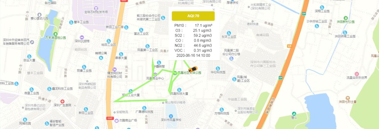 走航式大氣空氣質量檢測方案【平臺+設備】