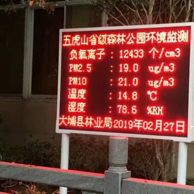 森林公園負氧離子監測系統